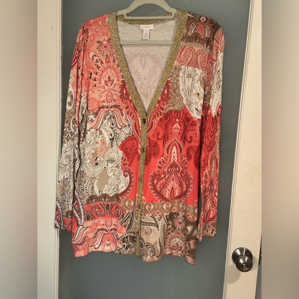 Chico’s 3 cardigan NWOT